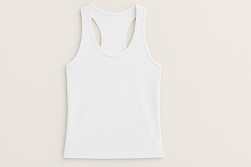 White racerback tank top mockup