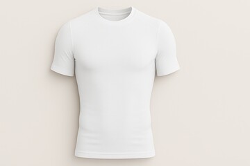 White compression short-sleeve shirt mockup
