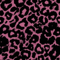 Obraz premium Pink and black animal print design.