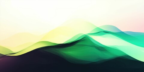 Obraz premium abstract background with abstract software patterns, soft green and black hues, clean and dynamic tech composition