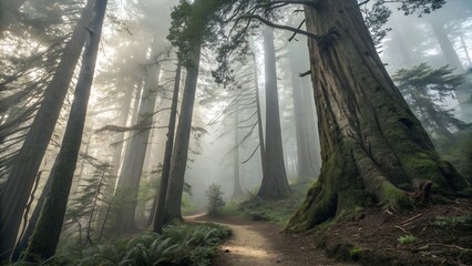 Obraz premium morning in the forest