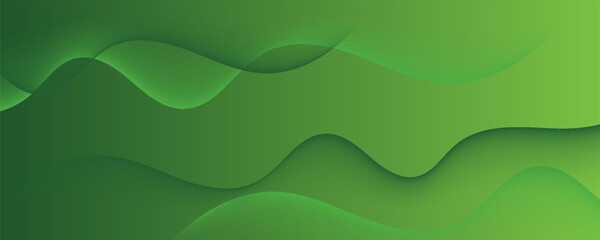 Abstract green wavy background. Vector EPS 10