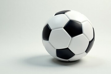 Fototapeta premium New pristine white football on seamless white , score, gameday