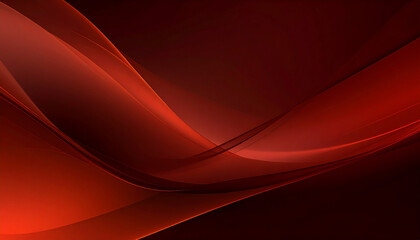 深紅の曲線が描く重厚な抽象背景