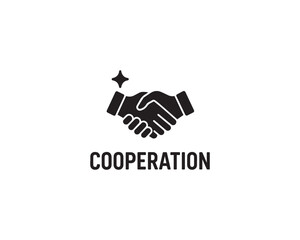 Cooperation icon vector design illustration