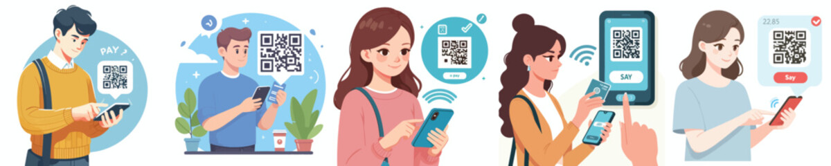 vector buyer scan qr code