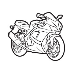 Motor Bike Logo Design Vector