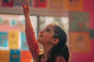 A young boy learning coding using a tablet and robotics