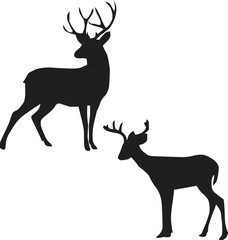 deer silhouette vector