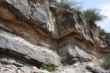 Naklejka premium Radiant geological structure from Jurassic era 