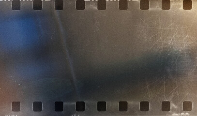 Image is a vintage-style film strip with a rectangular layout, featuring a series of evenly spaced...