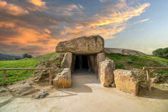 Archaeological Dolmens of Antequera, Malaga province, Spain, Europe
