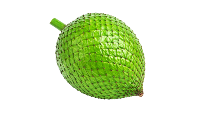 Fresh green mango fruit and apple isolated on white, like a natural earth sphere