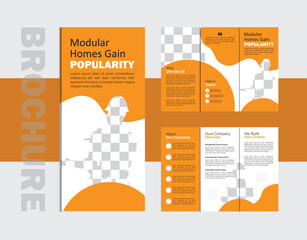 Modern Constraction brochure design with vector and RGB color