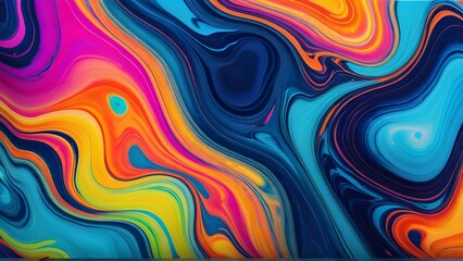 Fototapeta premium Vibrant Swirling Liquid Art Backgrounds