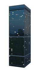 3D Modern skyscraper standing tall