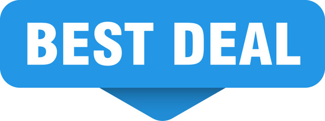 best deal sticker. best deal sign on transparent background
