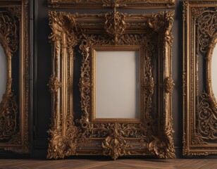 Intricate Victorian-style frames, ornate details  ,  background,  invitation,  pattern