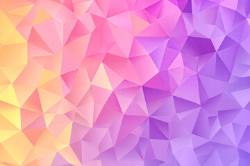 Naklejka premium Pastel colored low poly geometric background creating a gradient effect
