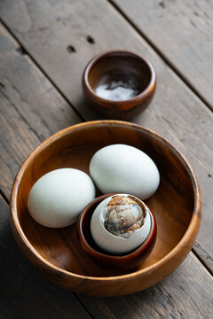 Naklejki a bowl of duck egg  a delicacy food among Filipinos