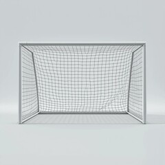 soccer goal on isolated background