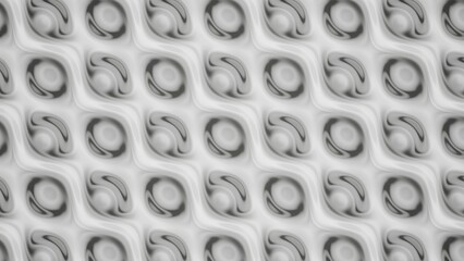 Seamless abstract pattern with smooth curves and organic shapes. Perfect for modern design, textiles, backgrounds, or digital art with a soft, futuristic vibe.