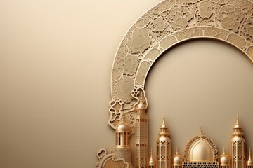 Złota architektura islamska, abstrakcyjny projekt tła