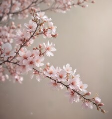 Delicate pastel blossoms on textured backdrop  Soft spring colors , petals, art, blossoms