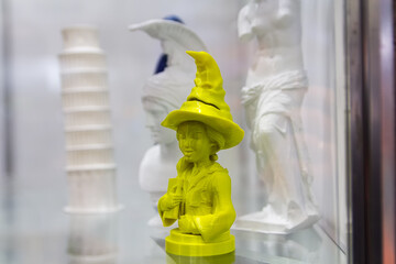 Models printed from plastic on a 3D printer