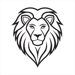 Fototapeta premium simba lion king silhouette vector