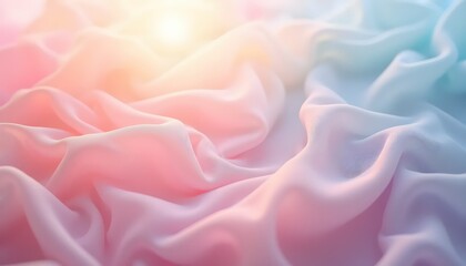  a close up of a pink and blue fabric