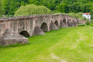 Fototapeta premium The Stone Arch Bridge is the former border dividing Germany into east and west.