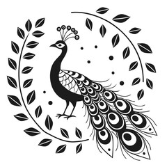 A Simple Stylized Laurel Wreath