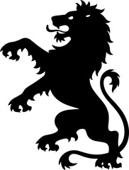 Obraz premium Patriotic Lion with American Flag Pattern