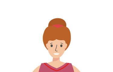 png person avatar set with different haircut male female young african american asian indian cartoon face happy client profile vector icon flat business design illustration

