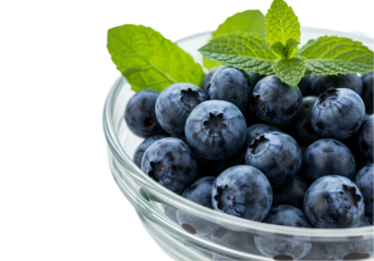Fresh Blueberries Juicy Sweet  Healthy isolated on transparent background