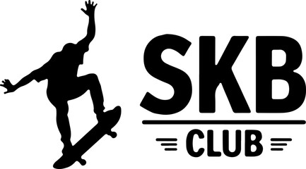 Skating Sunflower Skateboard Logo Design vector