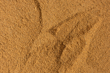 Texture of Ground Cinnamon. Natural Culinary Background Top View