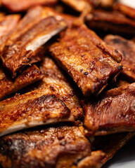 A delicious serving of grilled meat presented in a restaurant setting — perfectly cooked and plated to highlight its juicy texture and rich flavor, ready to delight food lovers.