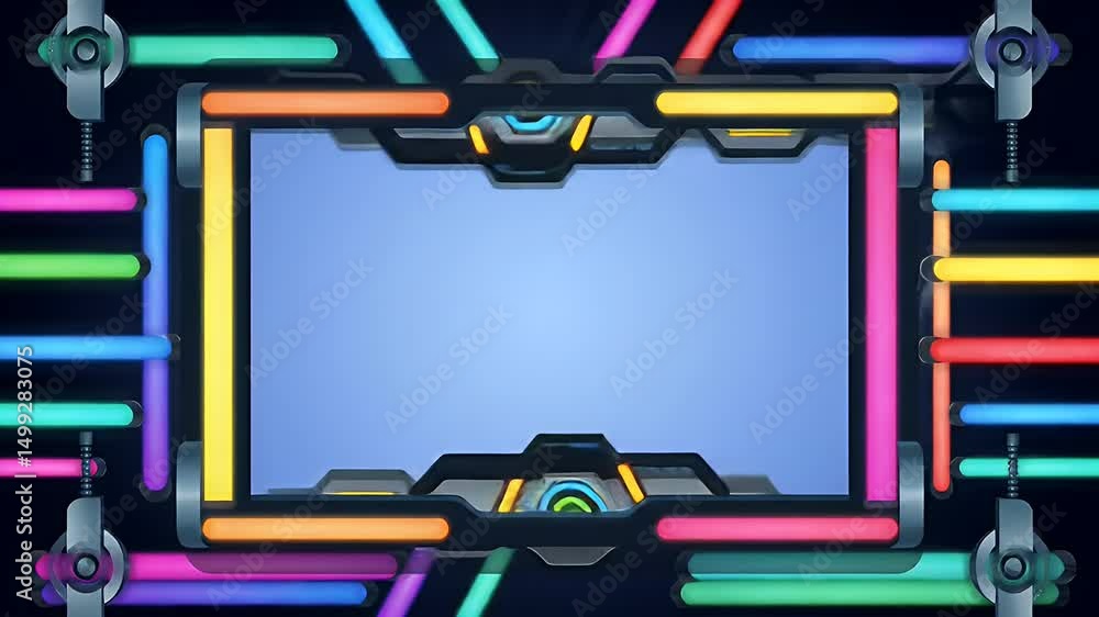 Poster digital frame overlay for streaming broadcast