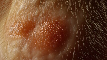 Fototapeta premium Fine Vellus hairs forming soft patterns over simulated skin