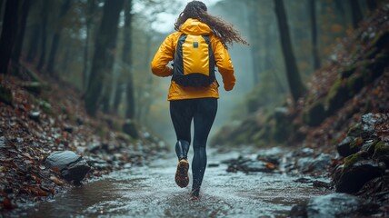 Jogging Fitness Young Woman Healthy Sport Workout