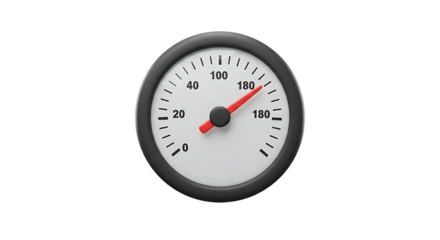 Gauge reads nearly 180