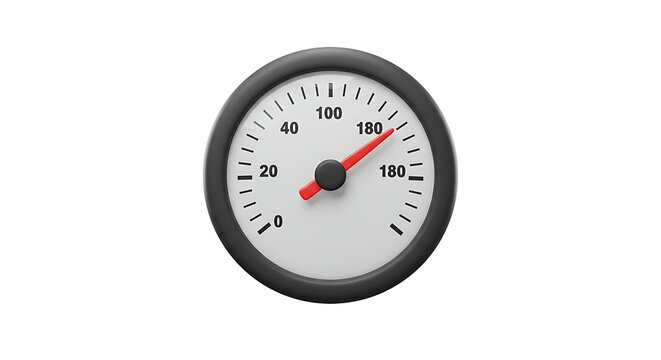 Gauge reads nearly 180