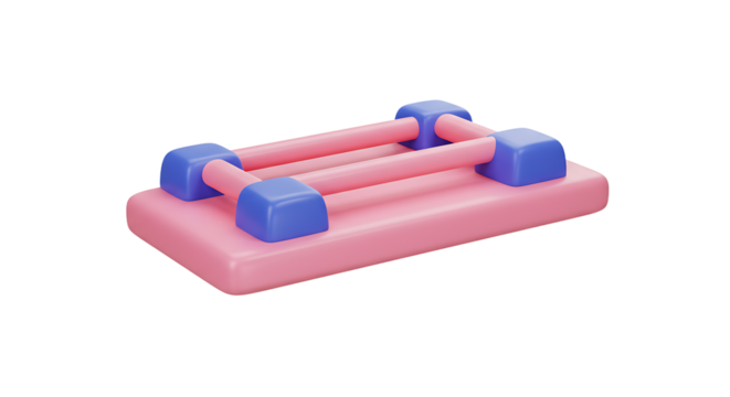 Pink Blue Stepper Exercise Equipment, Fitness Step Platform