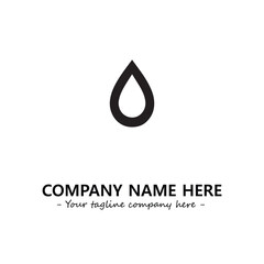 Water drop logo company design vector illustration