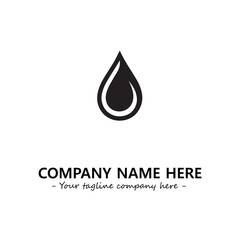 Water drop logo company design vector illustration