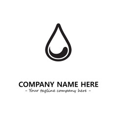 Water drop logo company design vector illustration