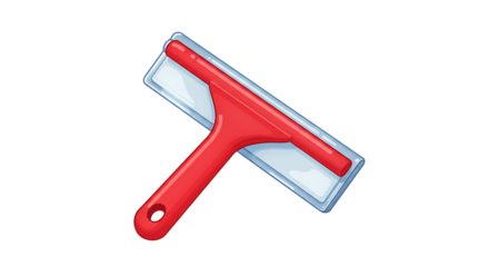 Red Squeegee Illustration