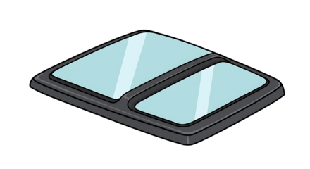 Illustration of Car Sunroof